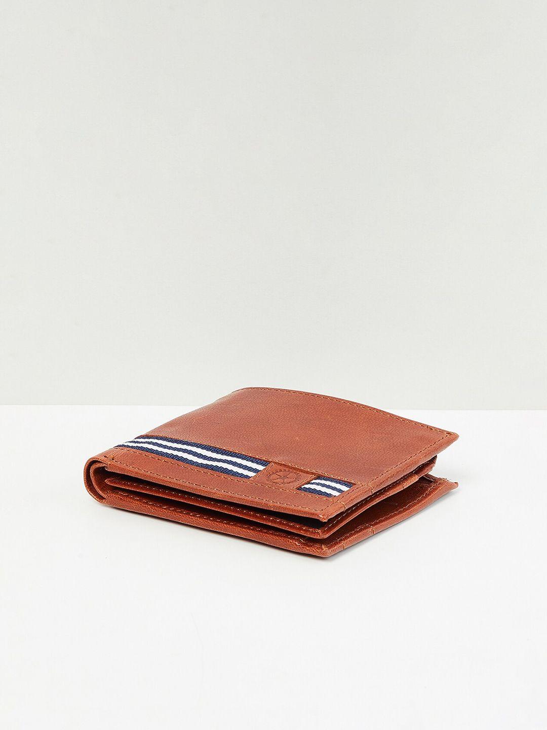 max men striped bi-fold wallet