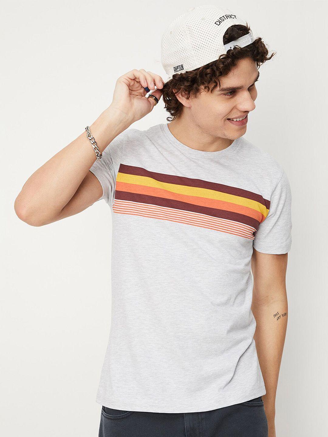 max men striped pure cotton t-shirt