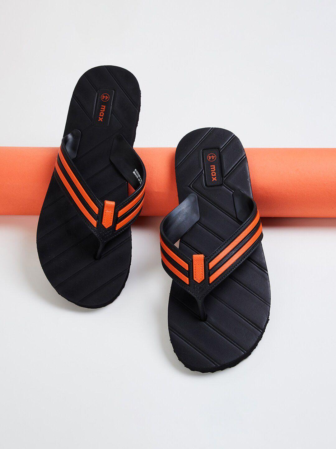 max men striped thong flip-flops