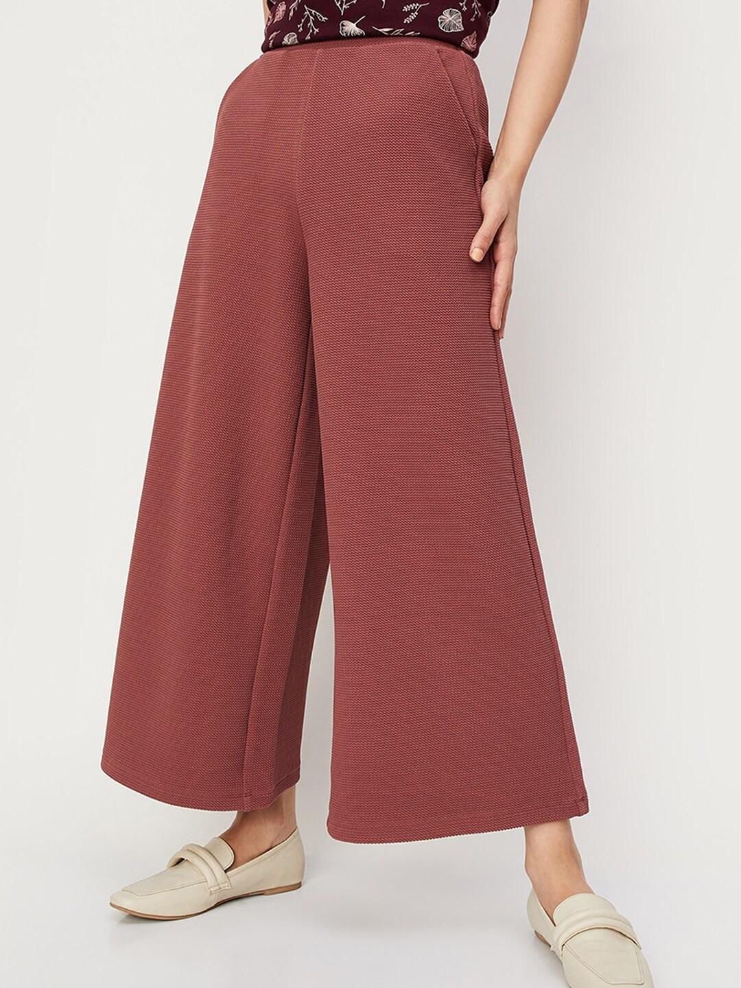 max mid-rise flared trousers