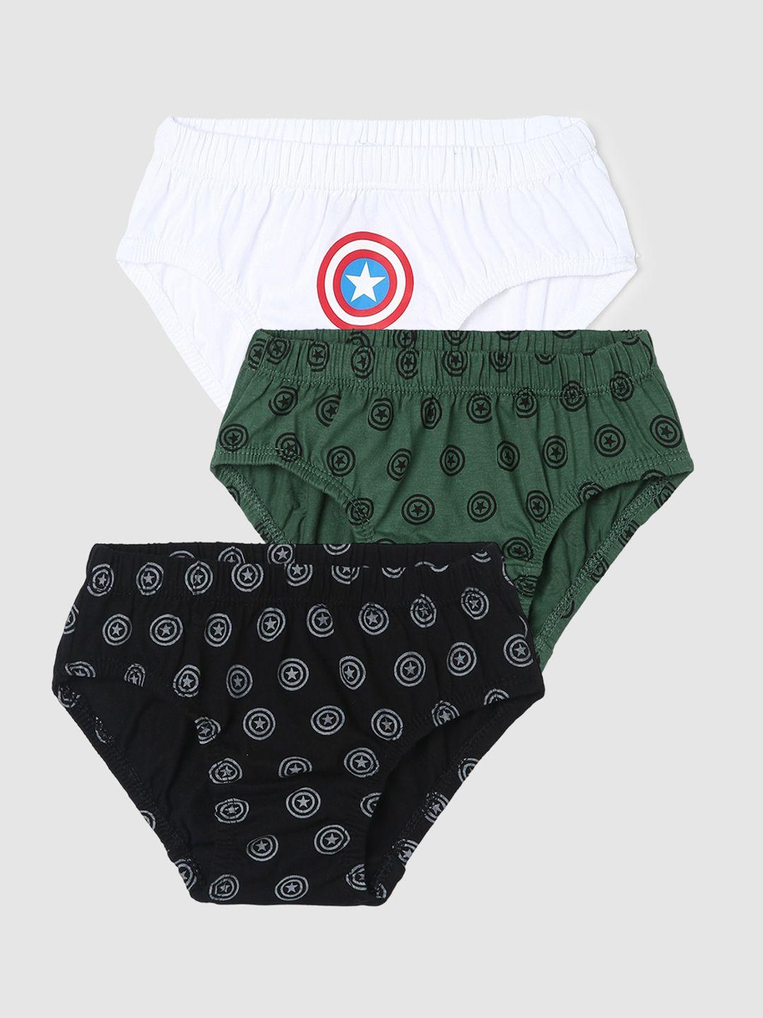 max pack of 3 captain america printed pure cotton basic briefs 1000013023448