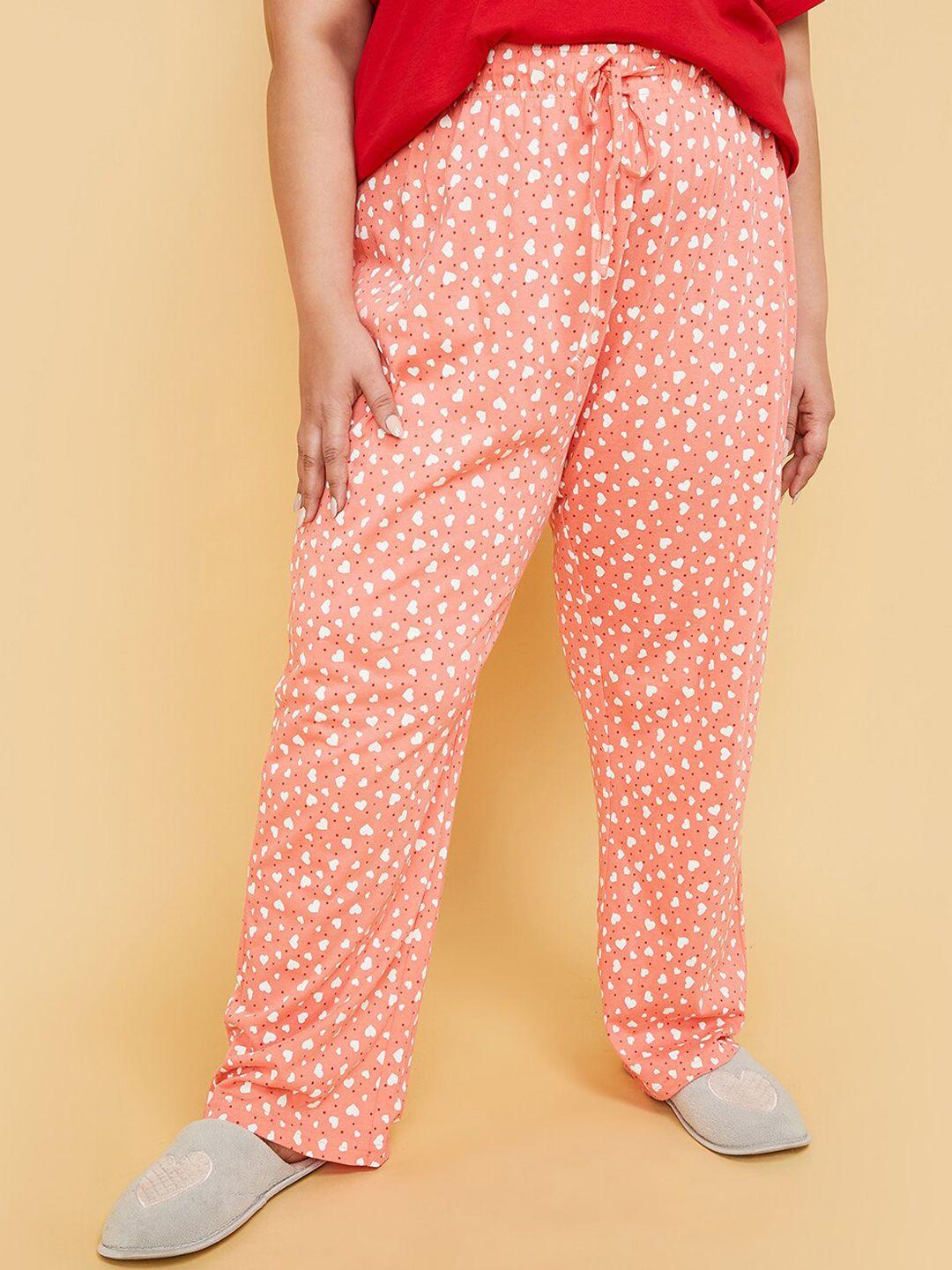 max plus size printed pure cotton lounge pant