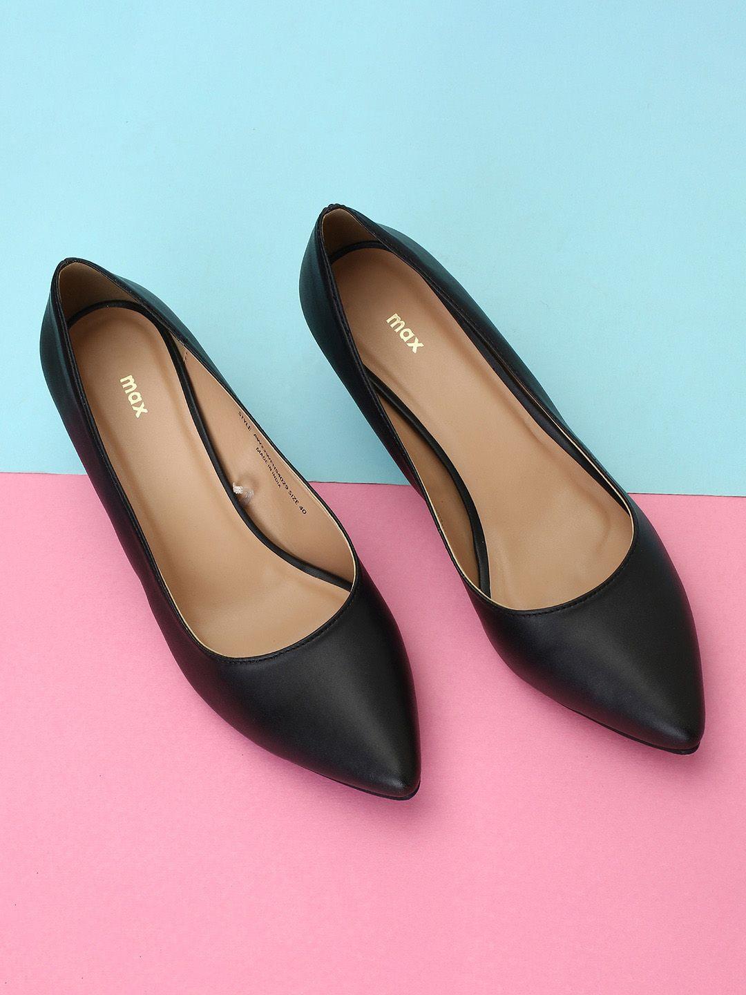 max pointed toe kitten heel pumps