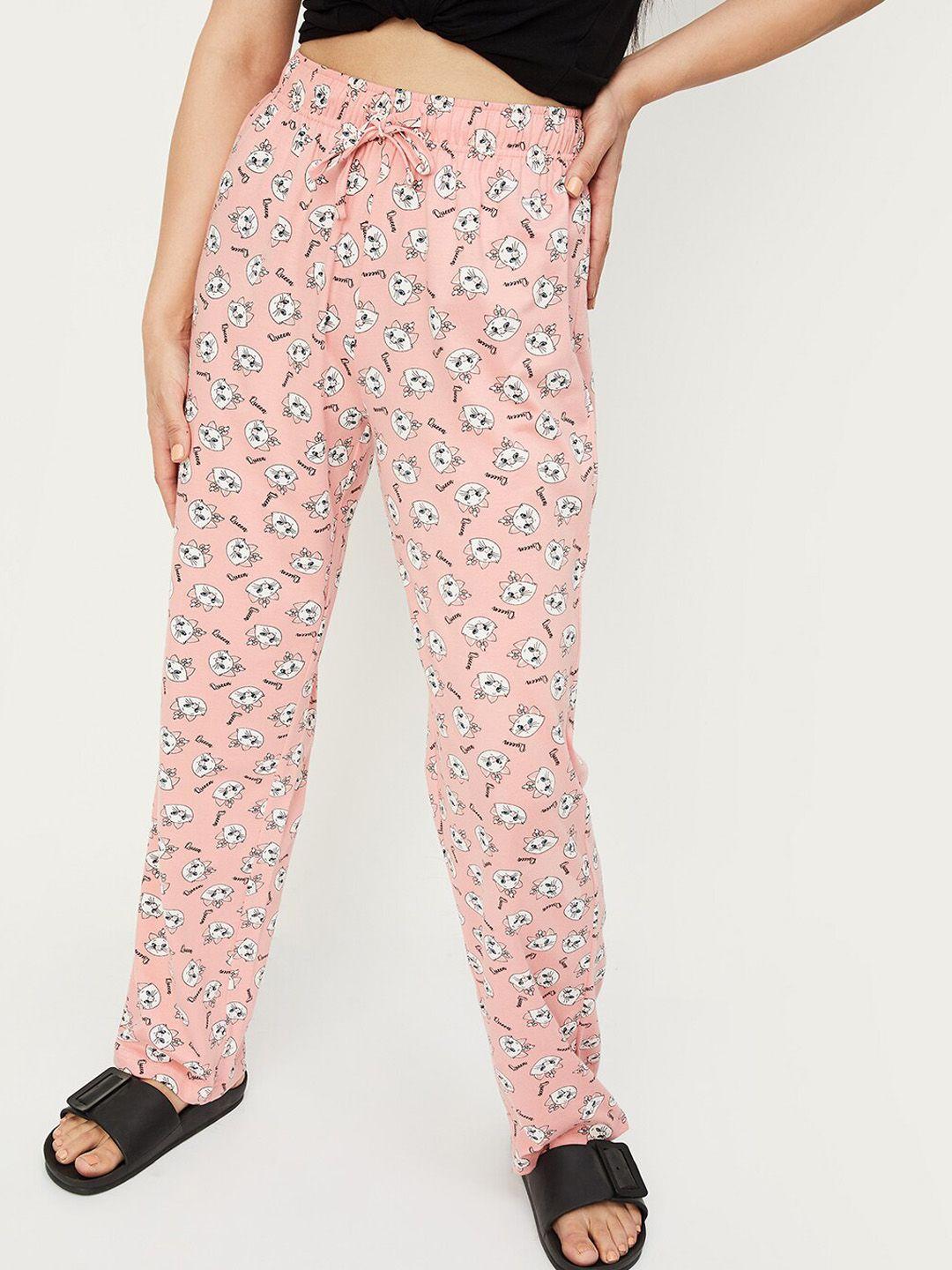 max printed pure cotton lounge pant