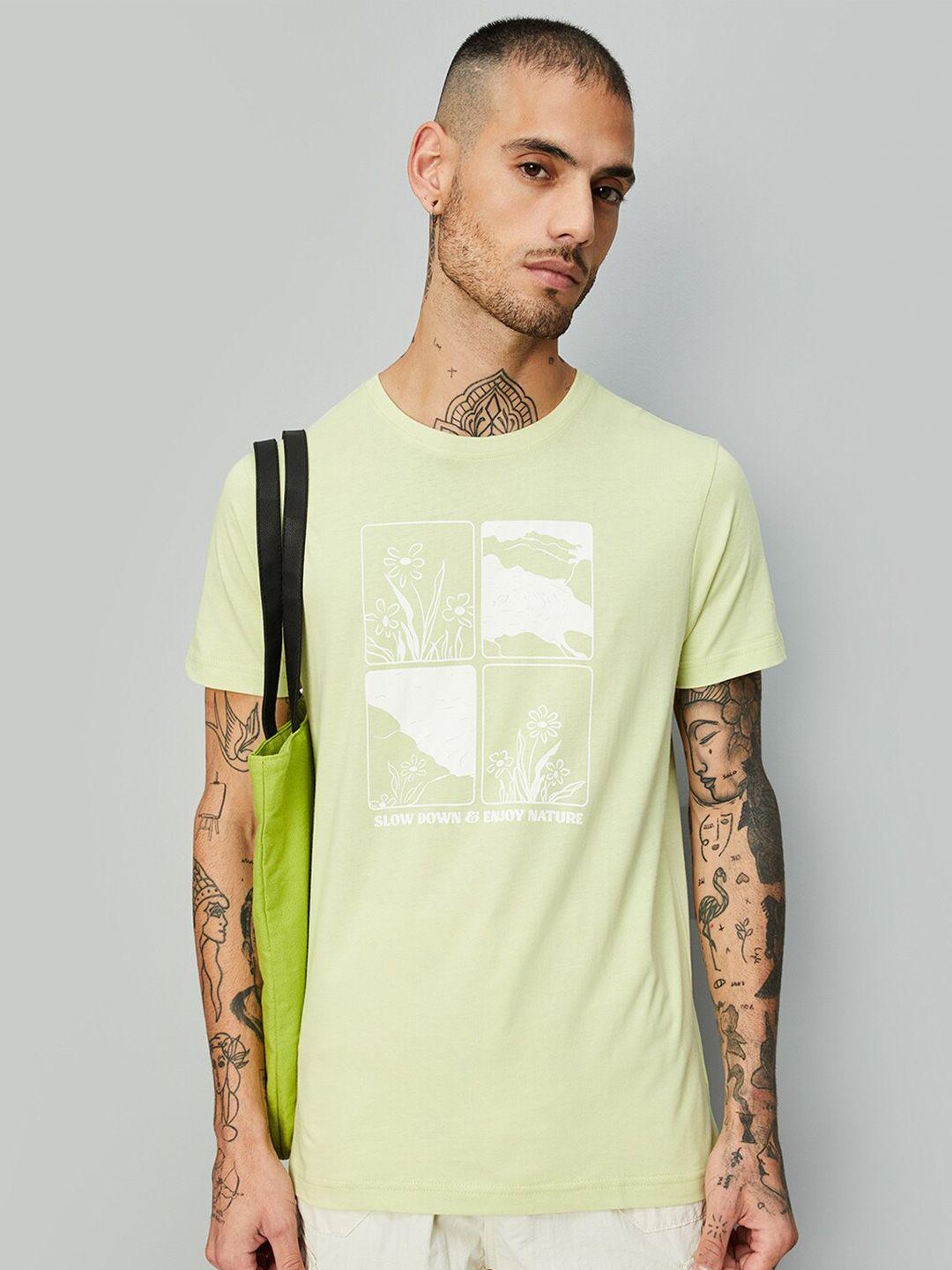 max printed round neck cotton t-shirt