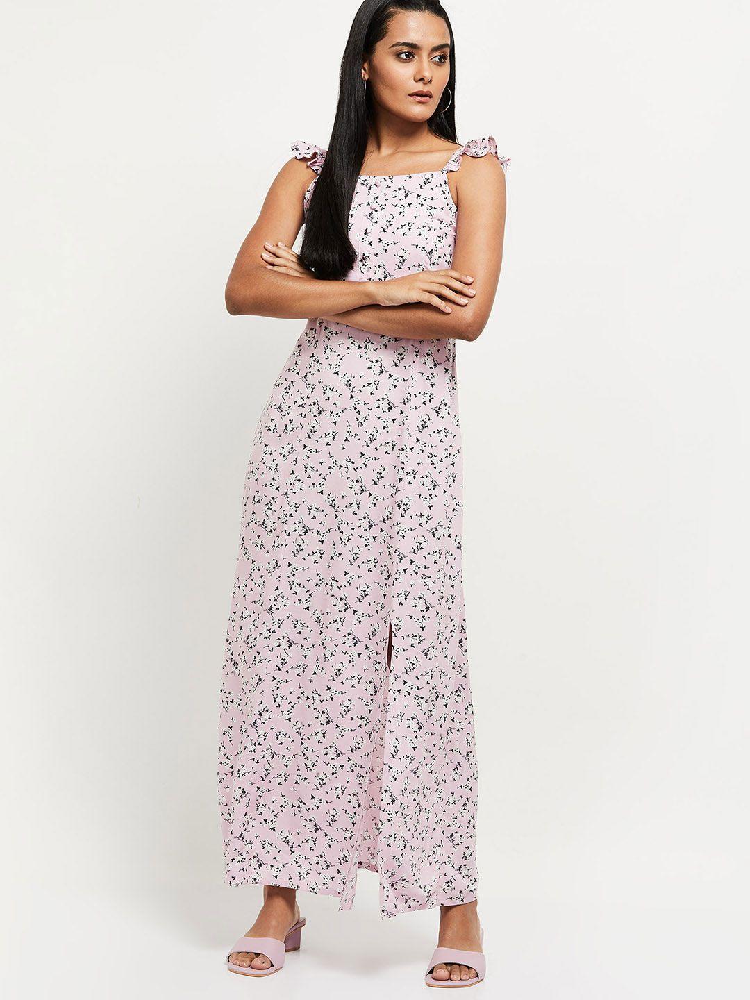 max purple floral maxi dress