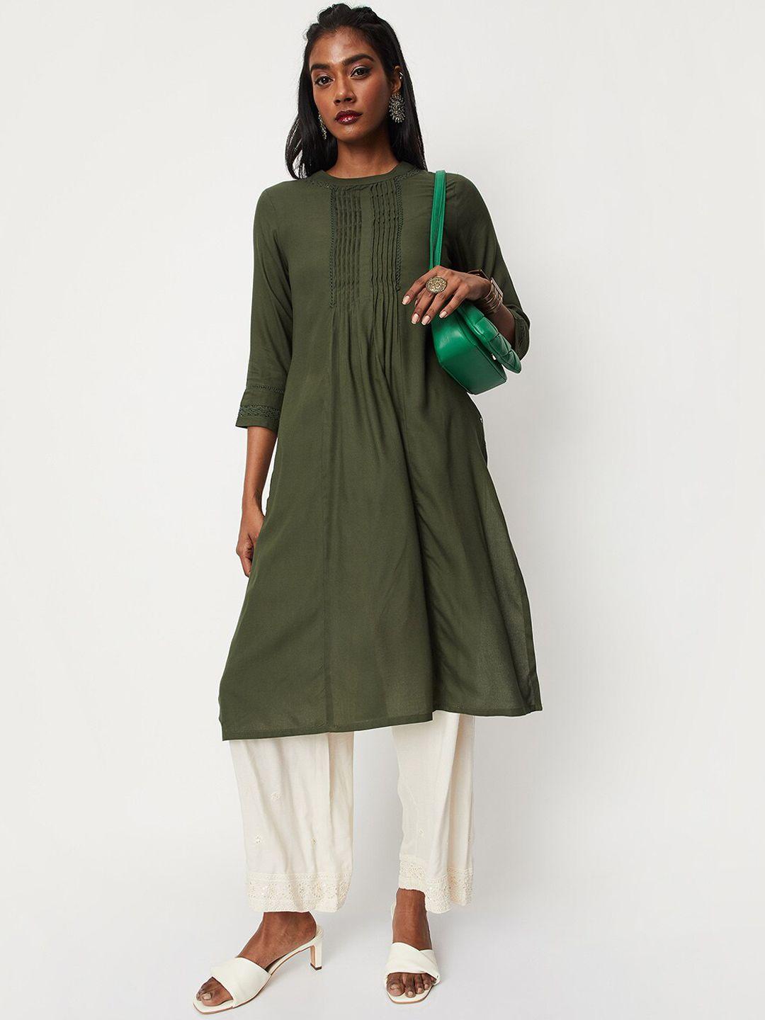 max round neck a-line kurta