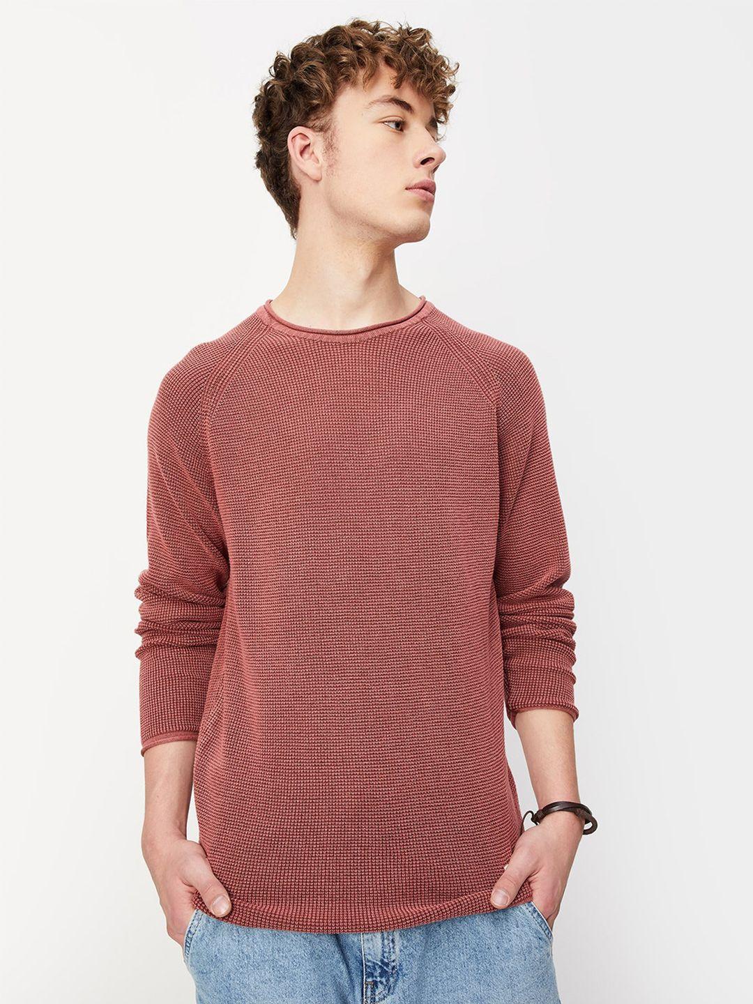 max round neck cotton pullover