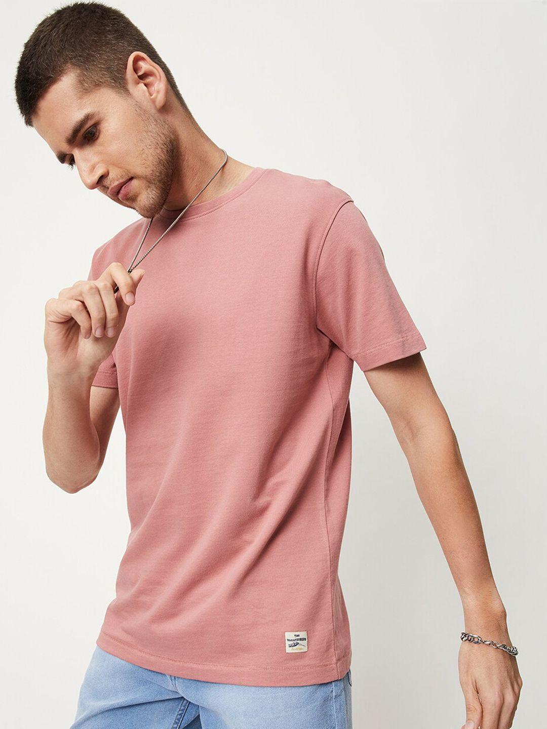 max round neck short sleeve pure cotton t-shirt