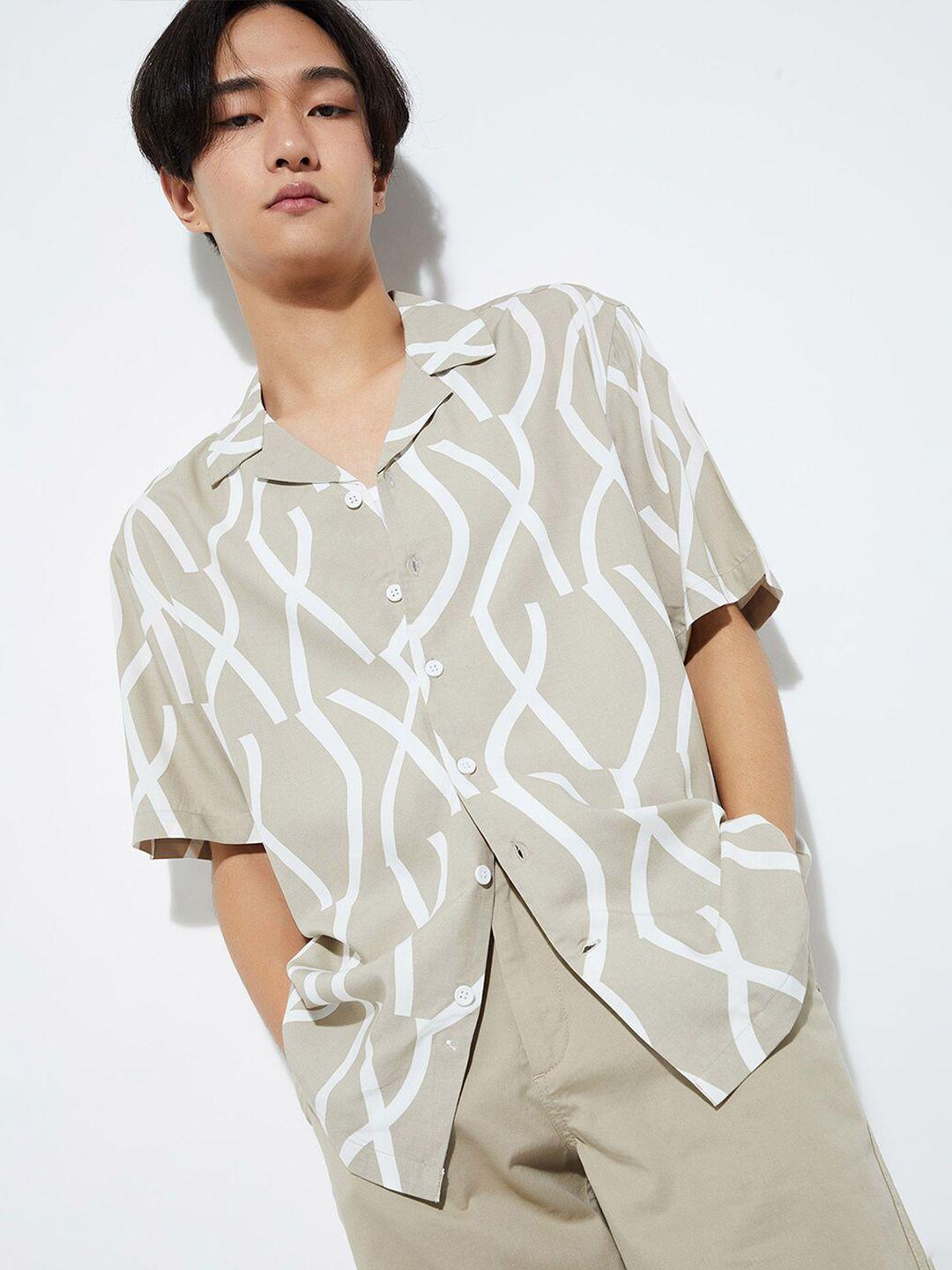 max standard opaque printed casual shirt