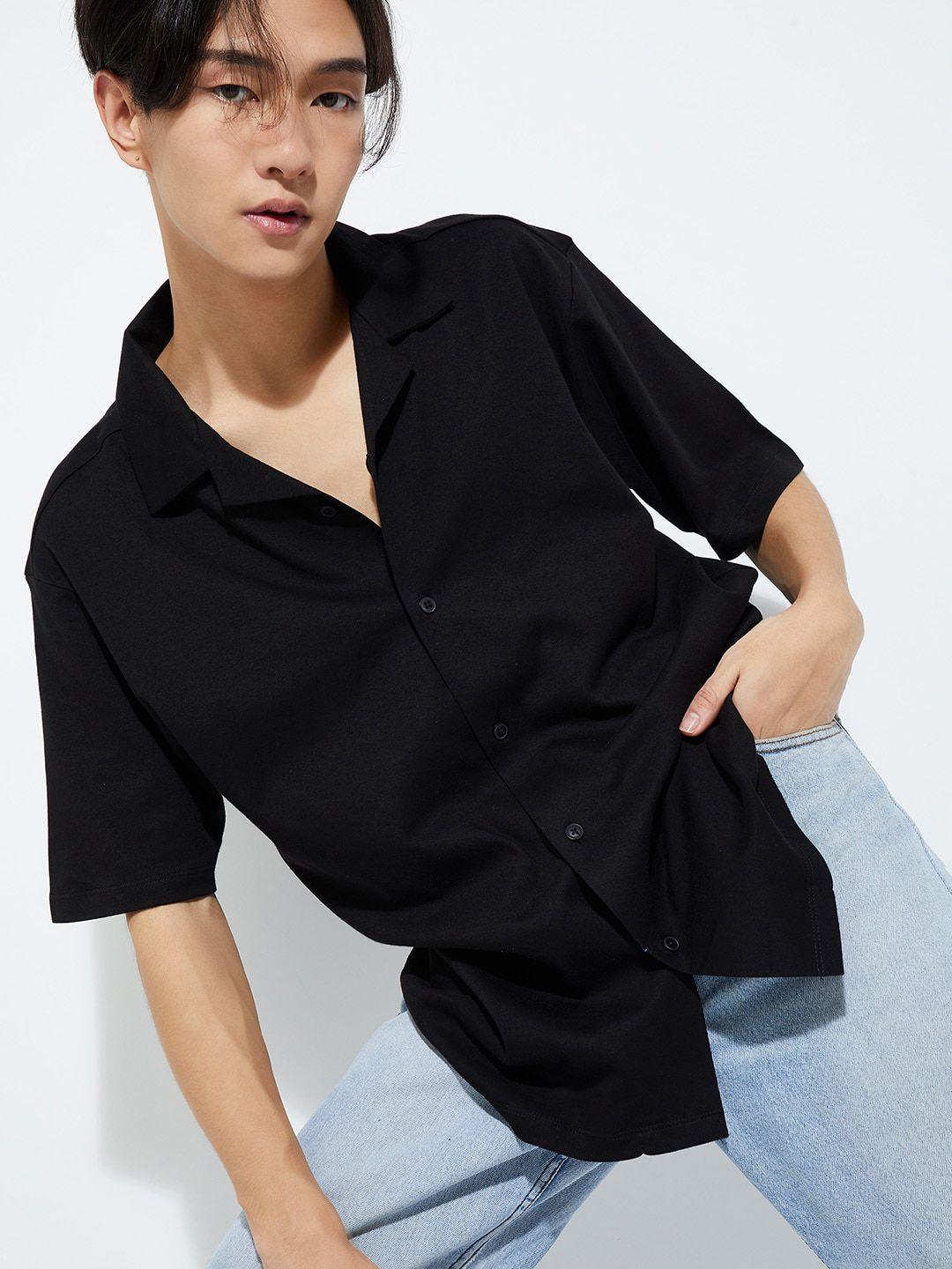 max standard opaque pure cotton casual shirt