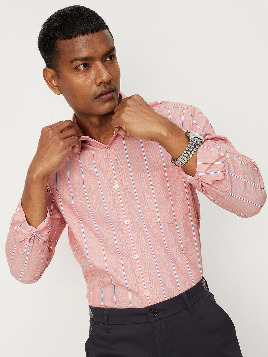 max striped pure cotton casual shirt