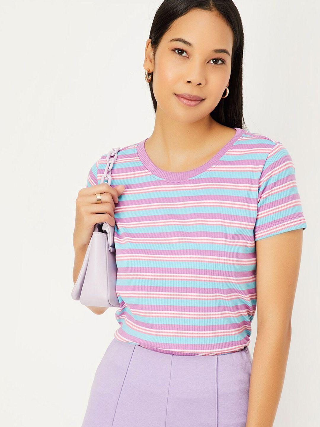 max striped round neck t-shirt