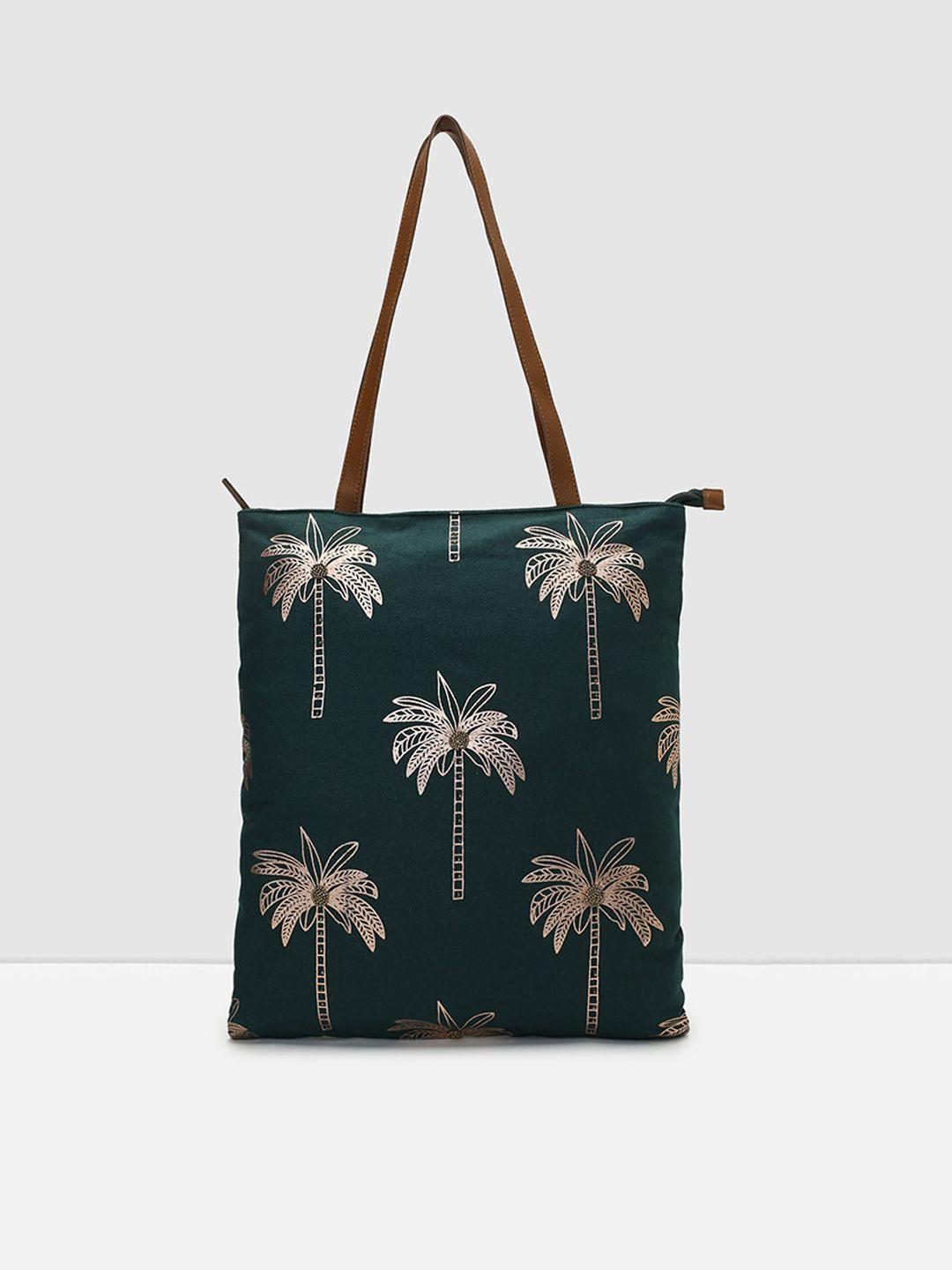 max tropical printed structured tote bag