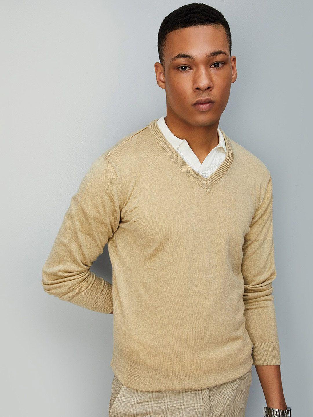 max v-neck acrylic pullover