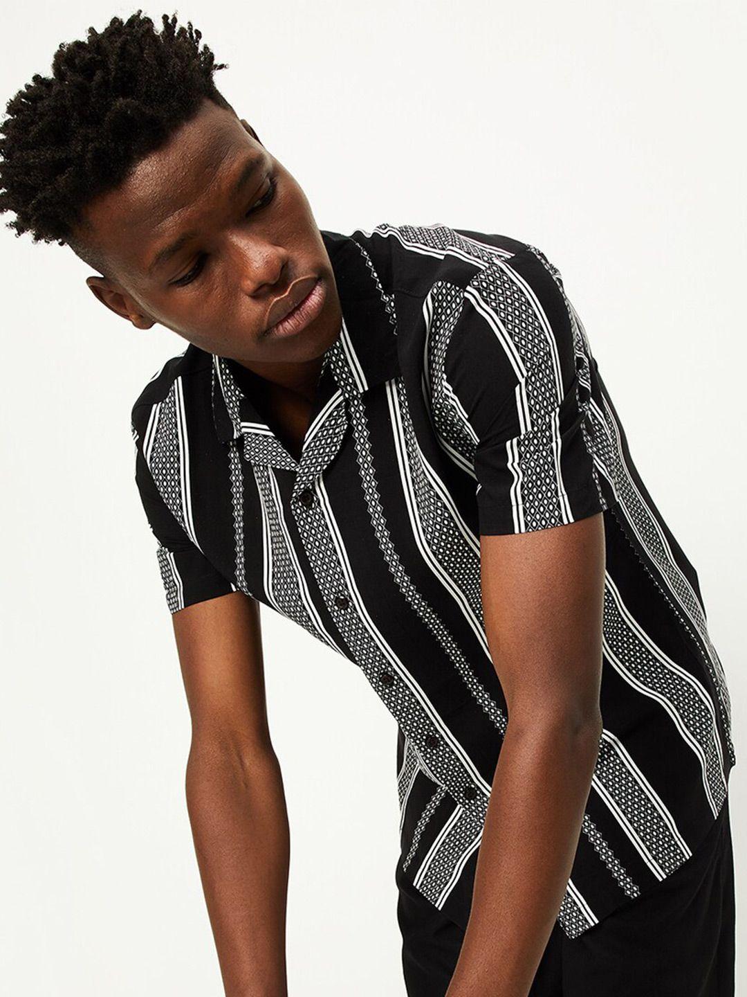 max vertical striped casual shirt