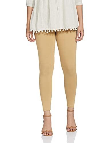 max women's regular fit beige leggings xl