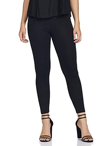 max women's regular fit black leggings m