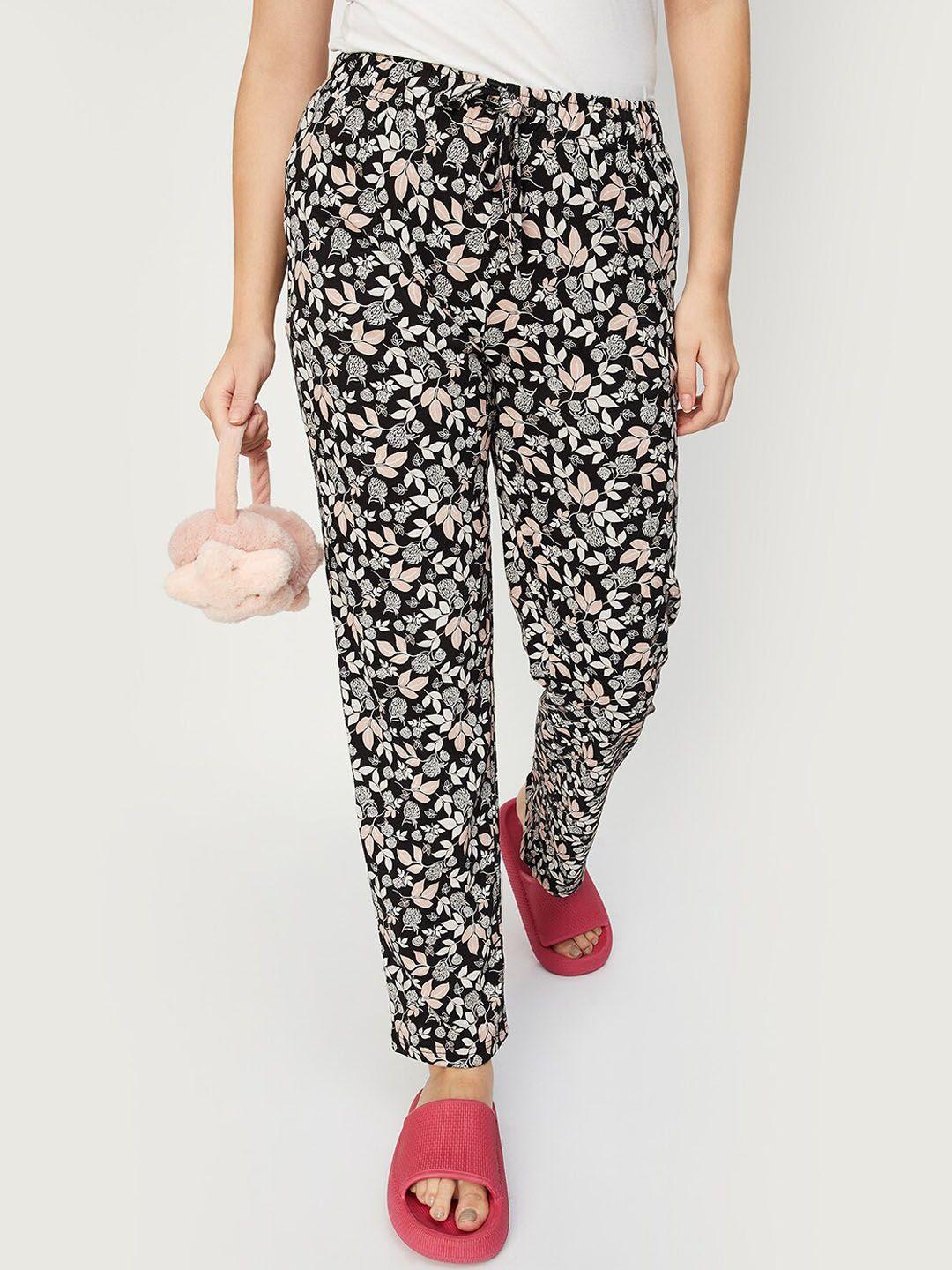 max women floral printed lounge pants