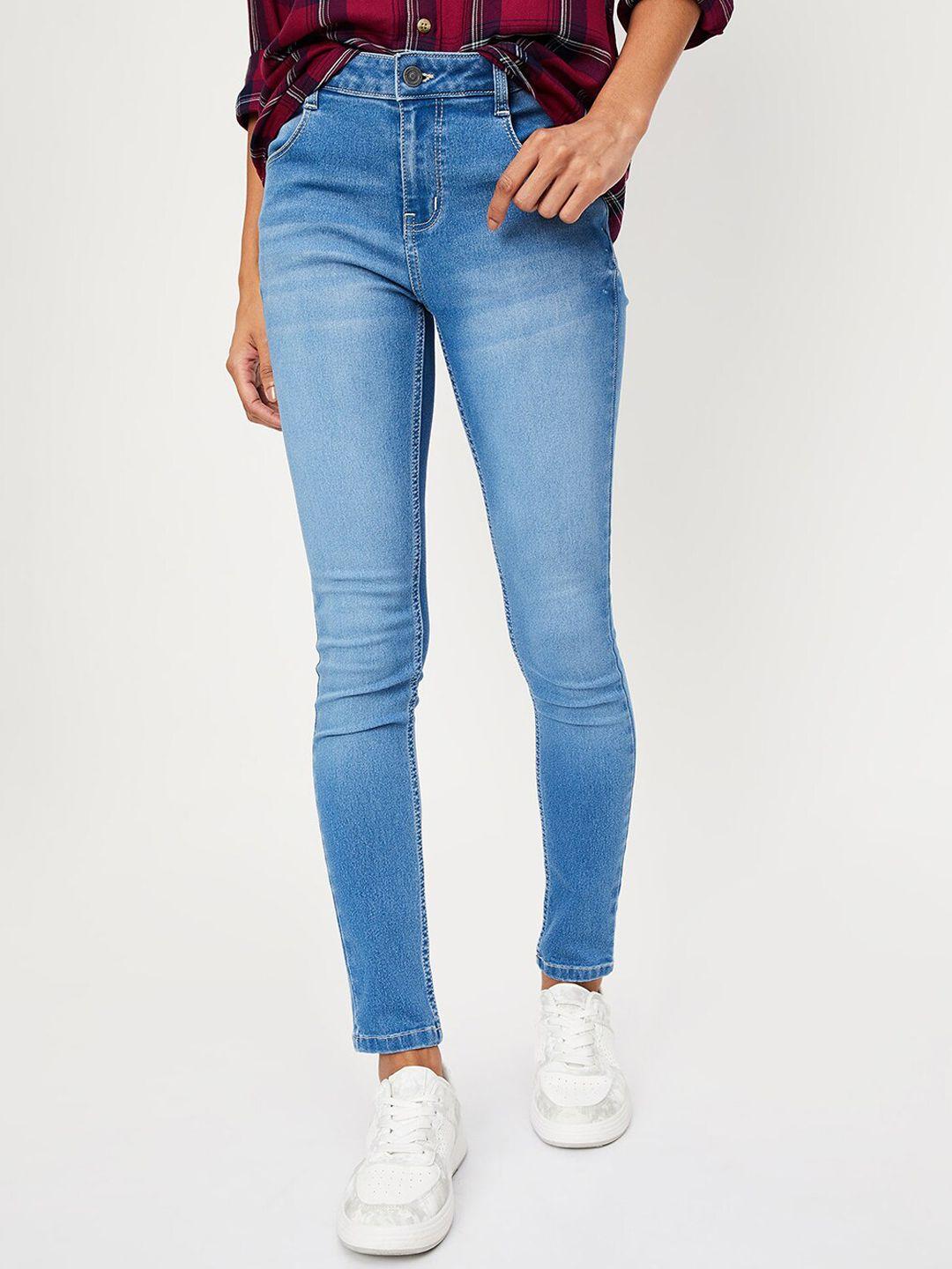 max women heavy fade stretchable jeans