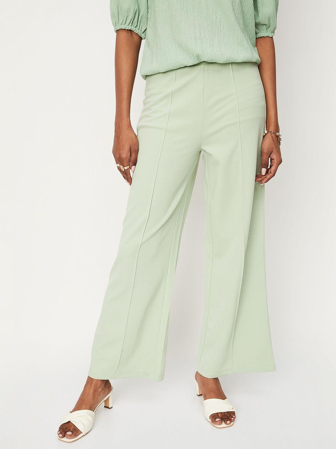 max women mid-rise parallel trousers