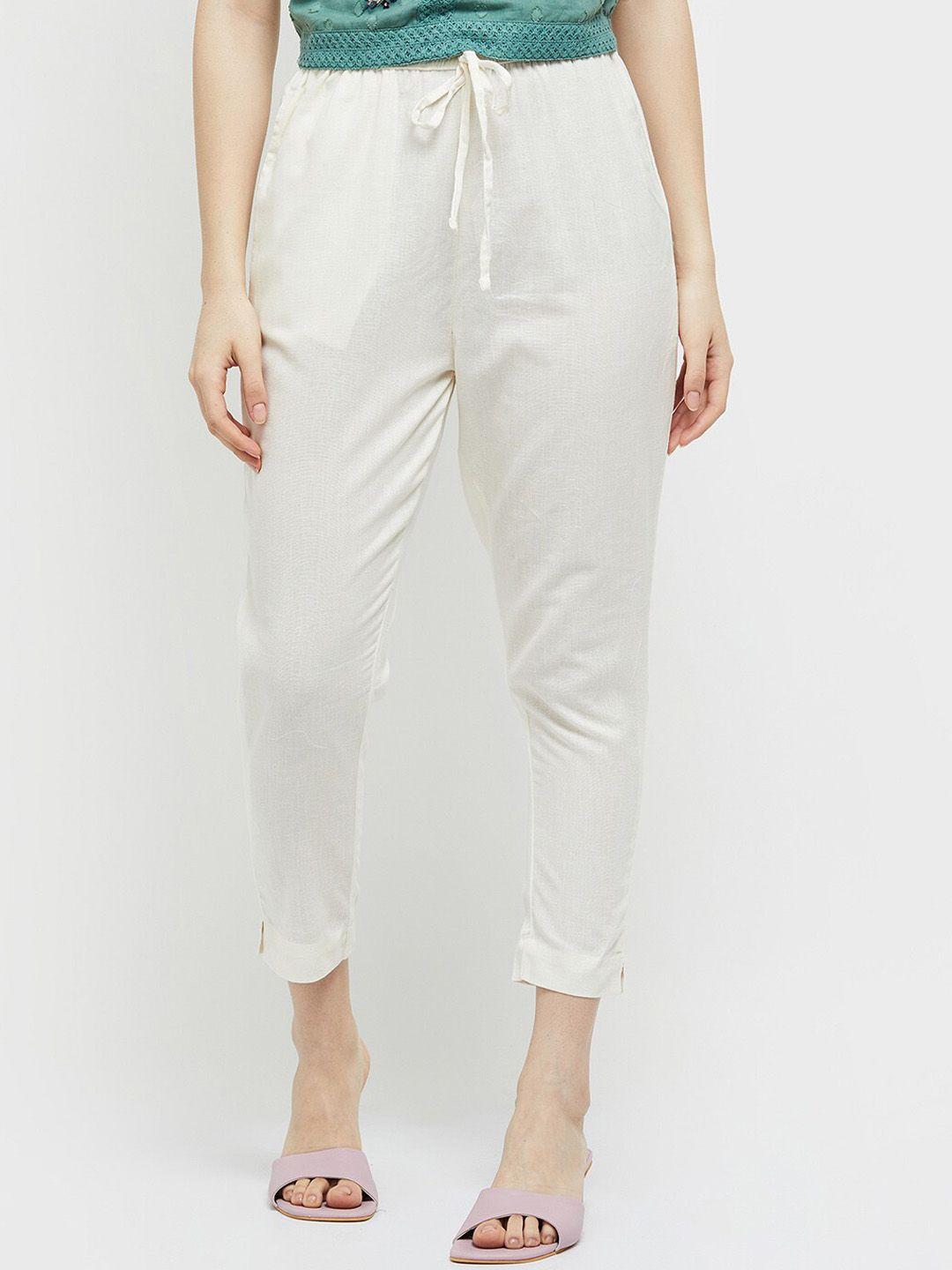 max women off white trousers