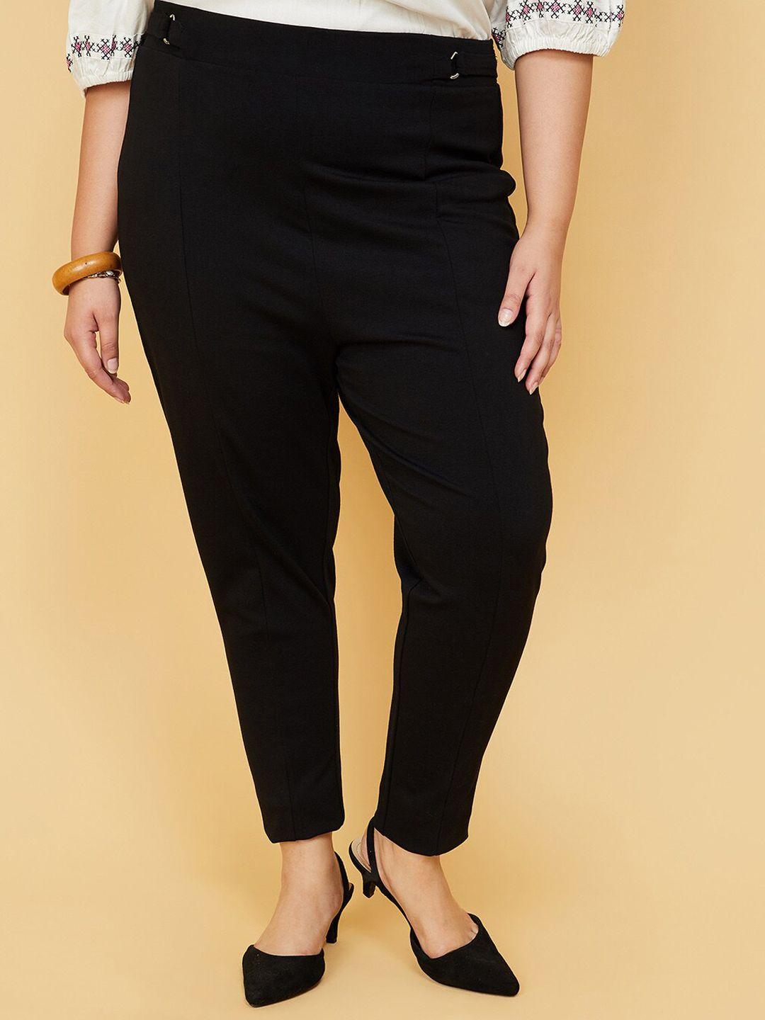 max women plus size cotton regular trousers