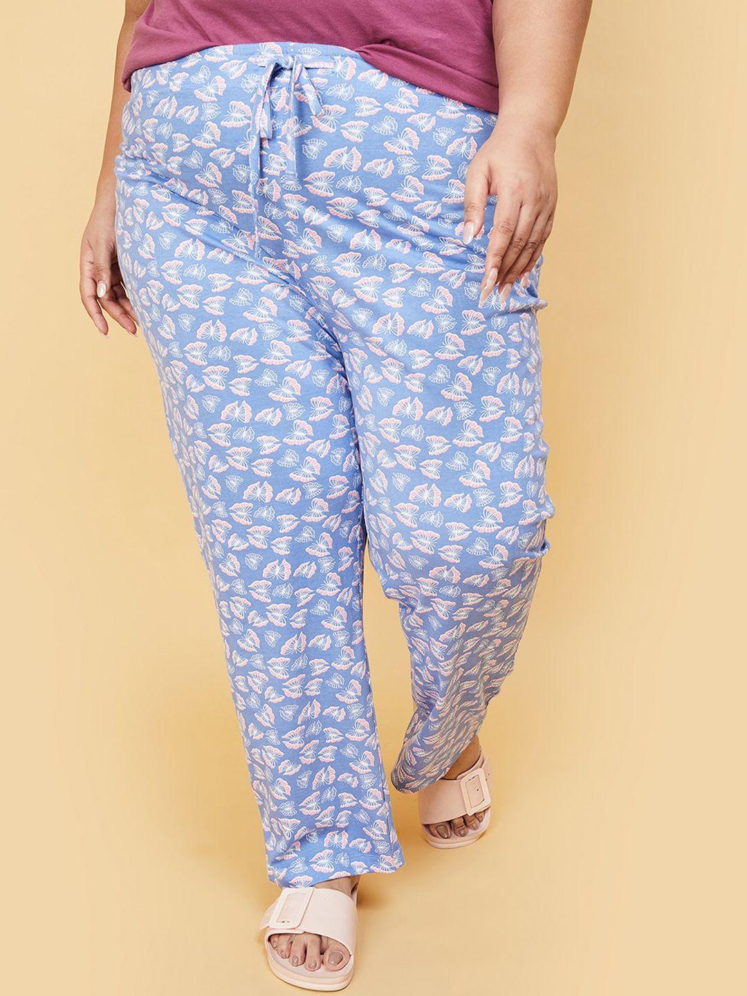 max women plus size printed pure cotton lounge pants