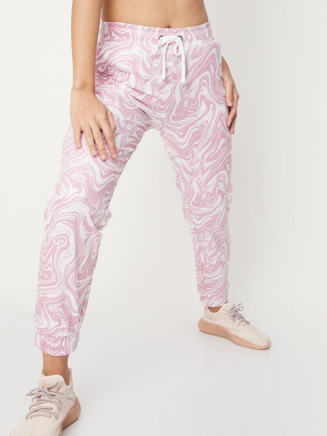 max women printed cotton joggers