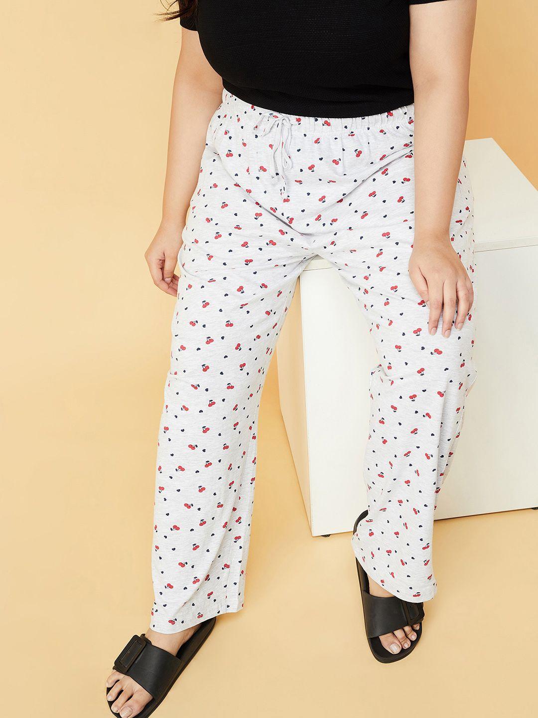 max women printed pure cotton lounge pant