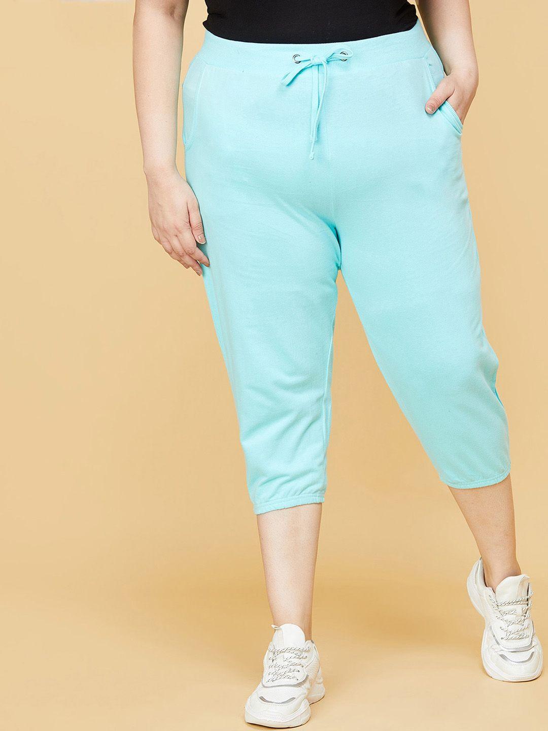 max women turquoise blue capris