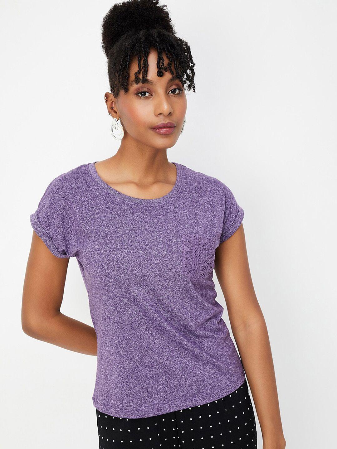 max women v-neck extended sleeves pockets t-shirt