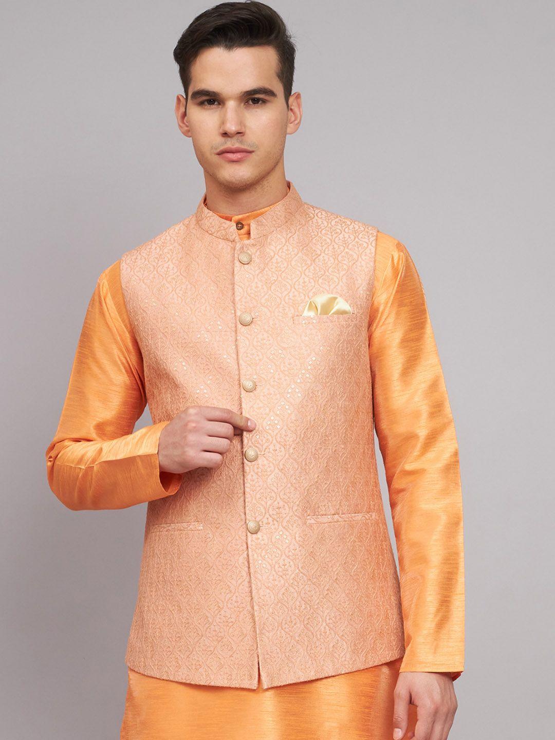 maxence mandarin collar embroidered  nehru jackets