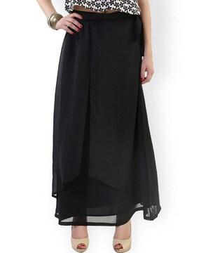 maxi a-line skirt