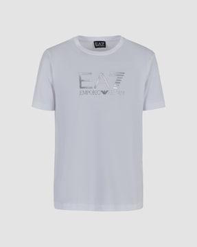 maxi logo print regular fit crew-neck t-shirt