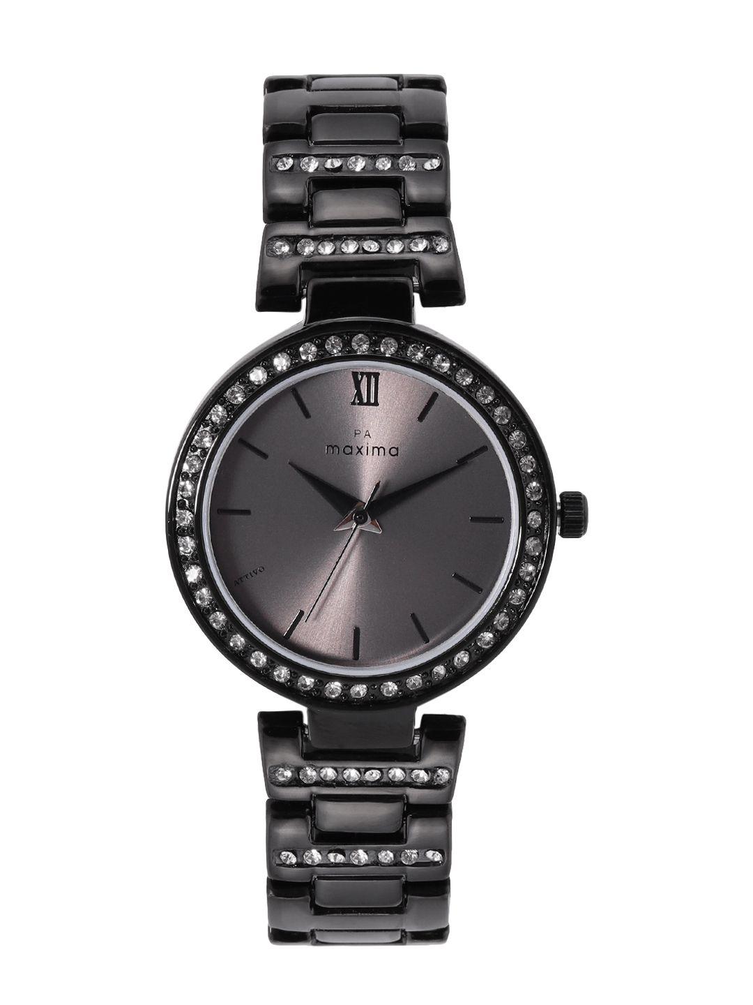 maxima women bracelet style straps analogue watch 66381bmlb