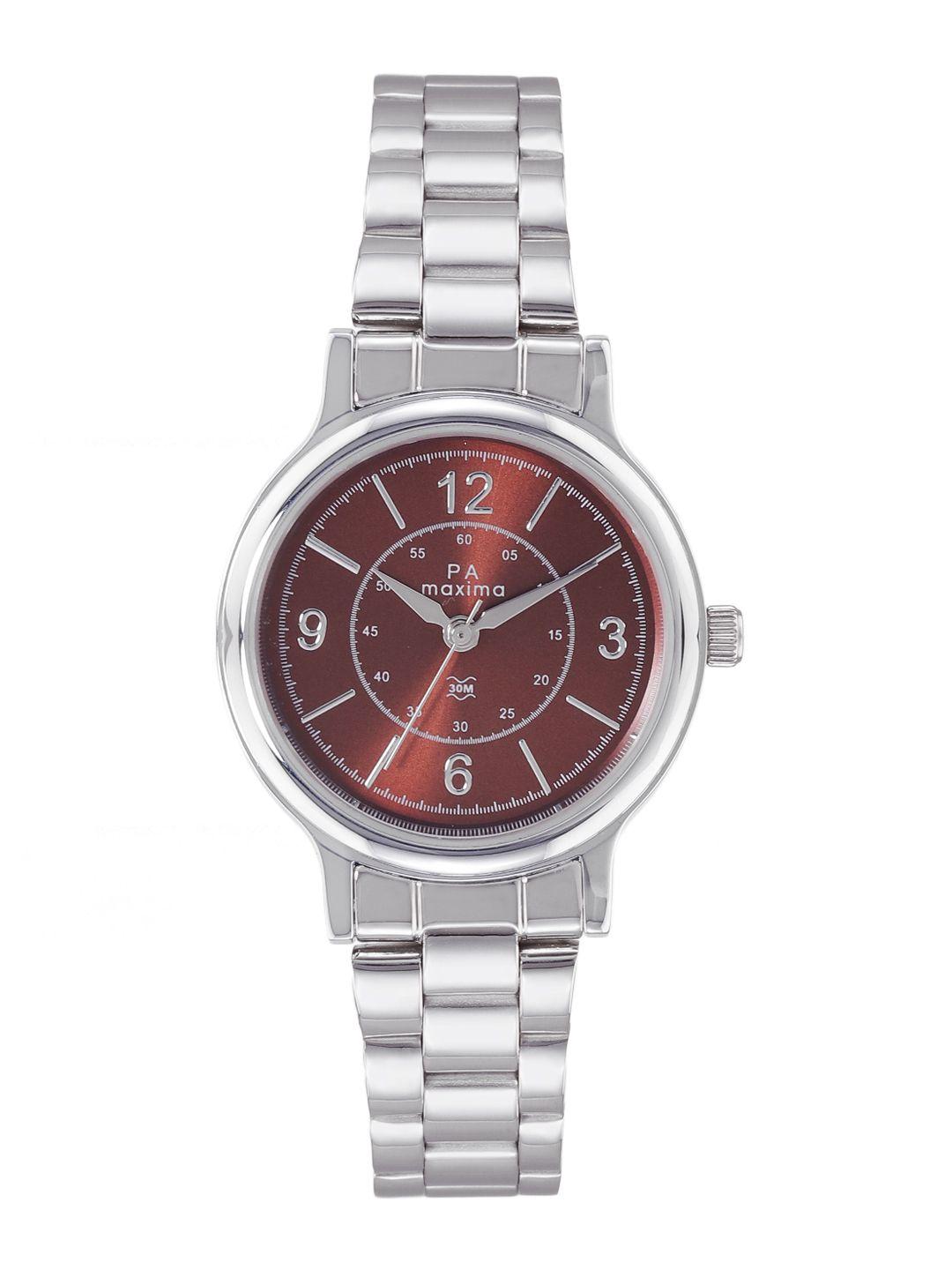 maxima women bracelet style analogue watch 48313cmli