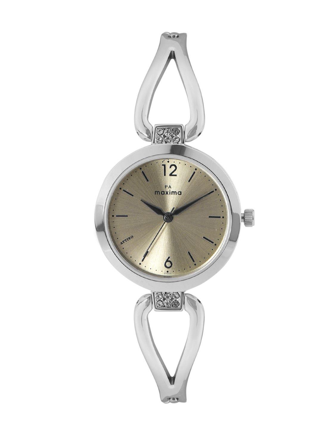 maxima women bracelet style analogue watch 60955bmli