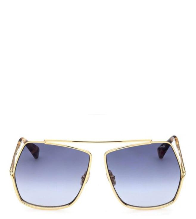 maxmara mm000630w beveled sunglasses for women