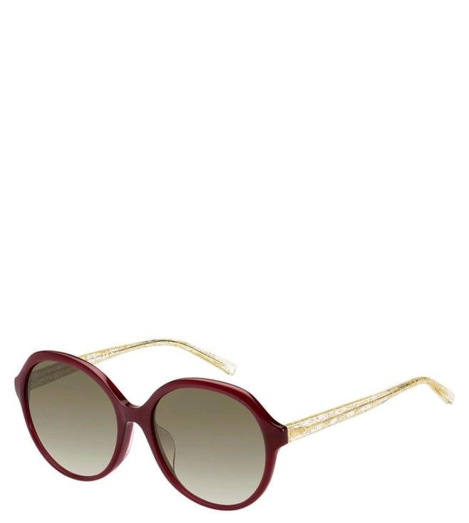 maxmara mmtwistiifslhfha58 brown oval sunglasses for women