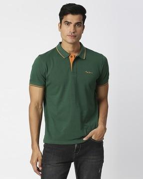 maxton polo t-shirt with contrast tipping