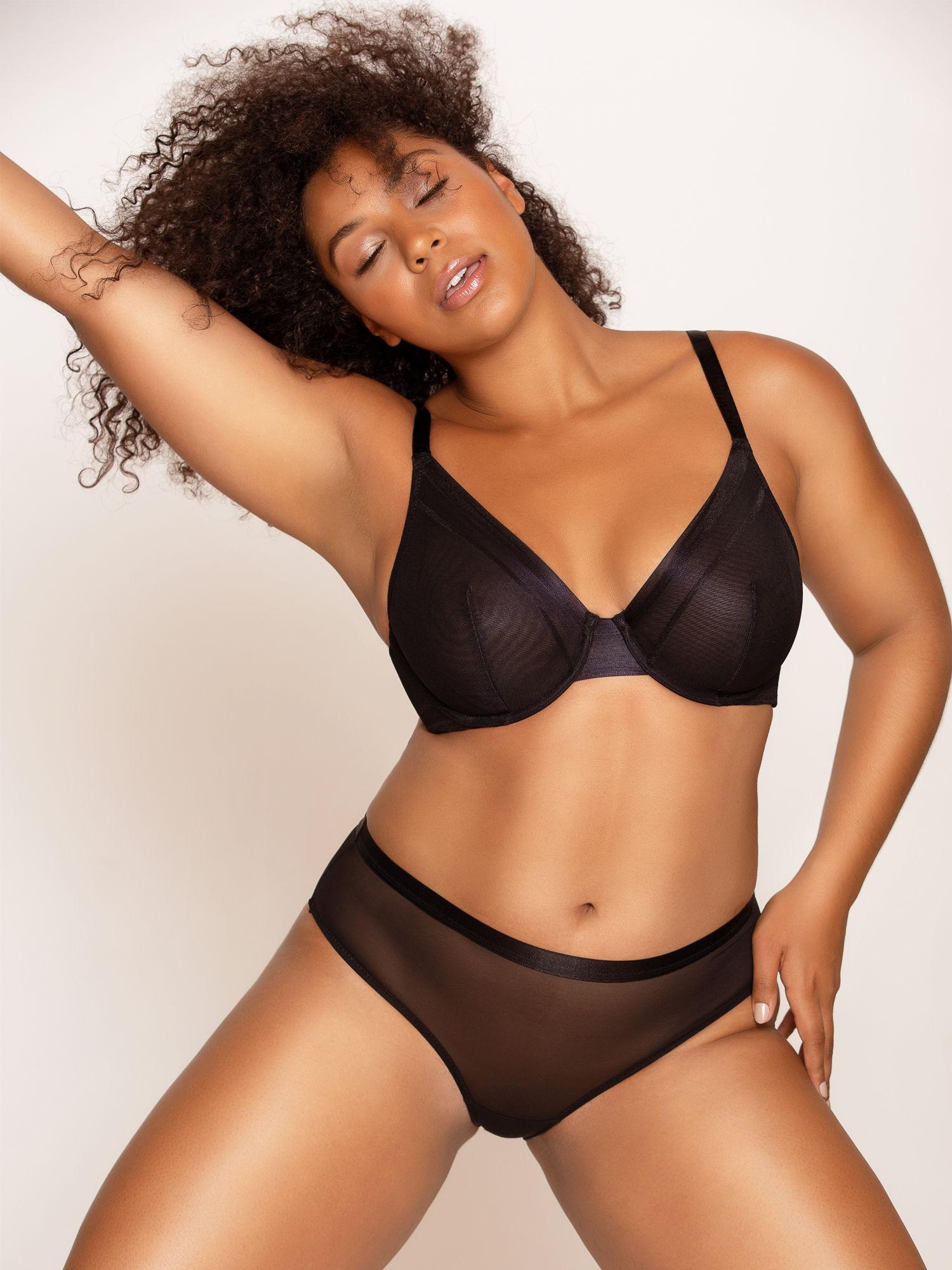 maya unlined wire bra style number-p5752 - black