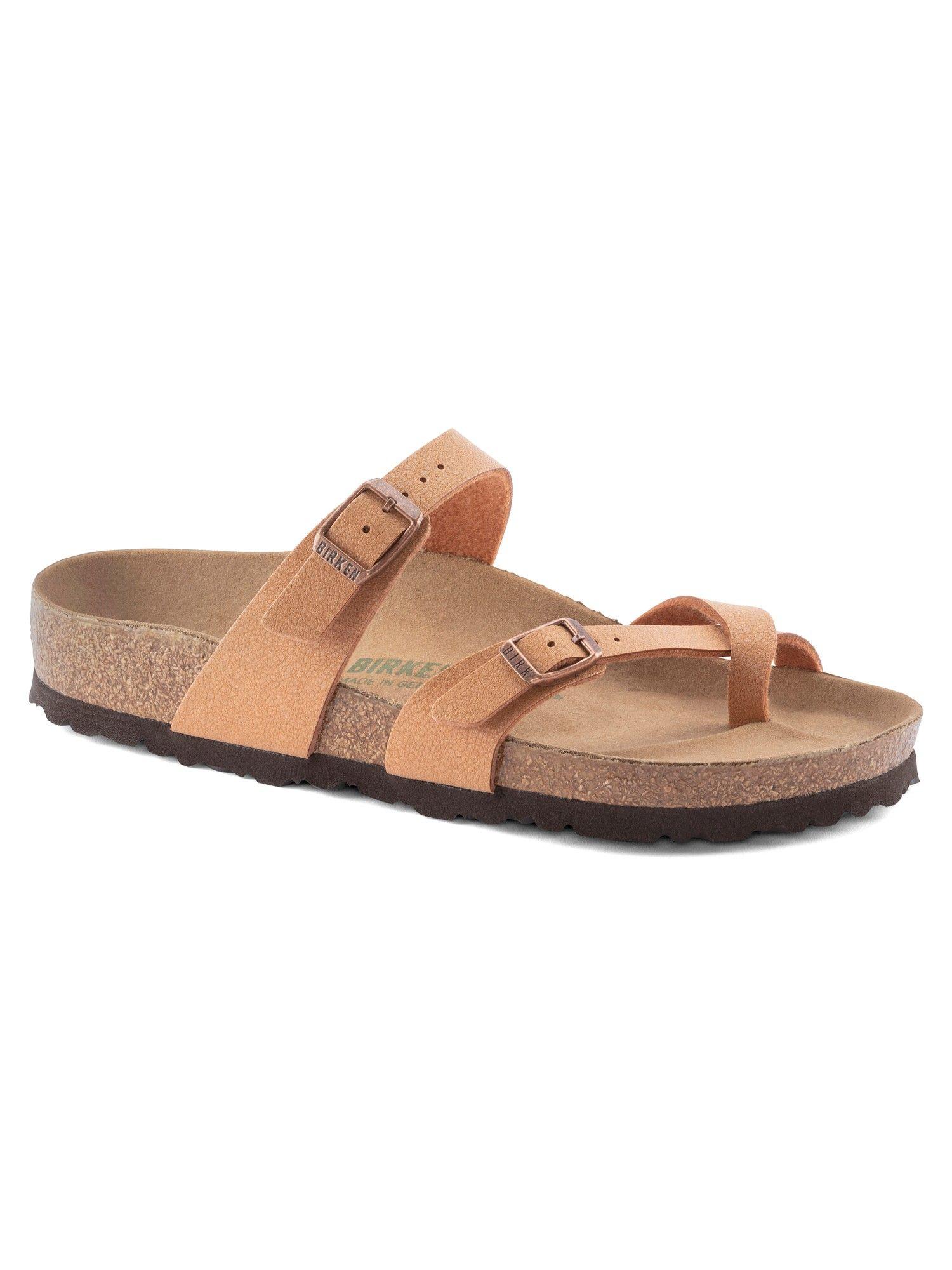 mayari vegan pecan narrow width unisex thong sandals