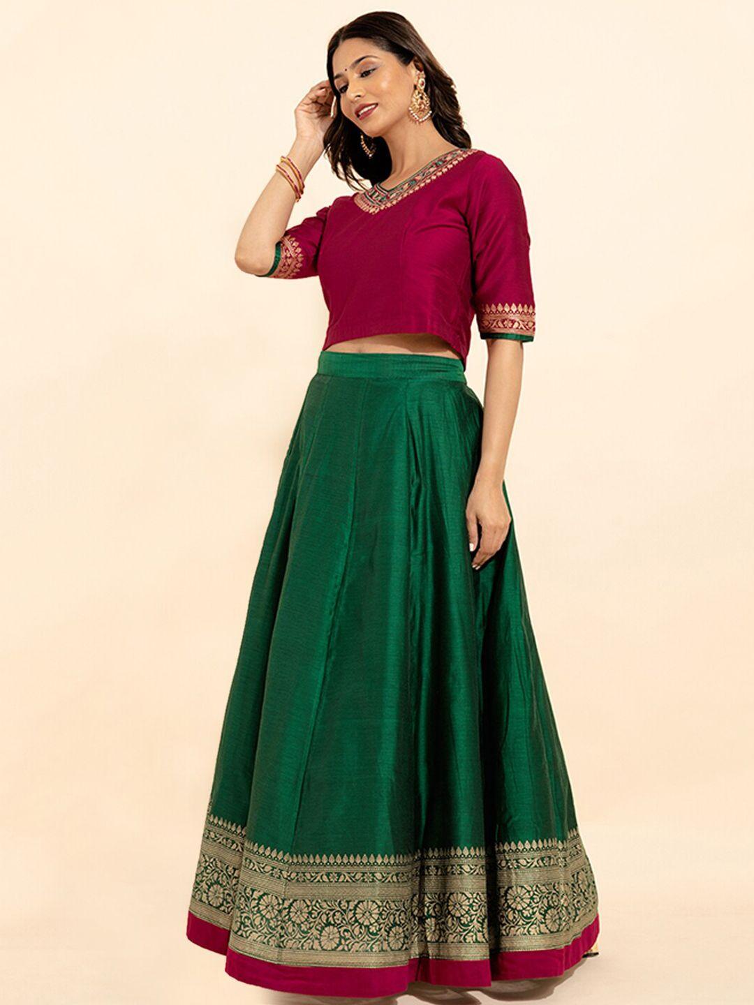 maybell embroidered ready to wear lehenga & blouse
