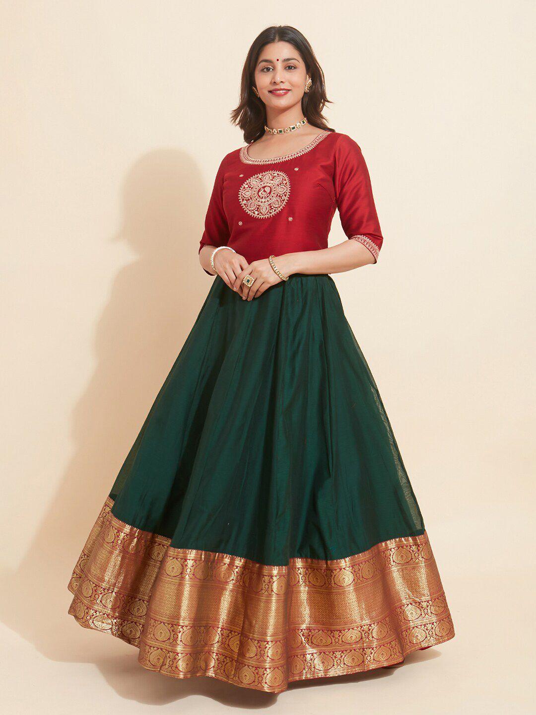 maybell embroidered silk ready to wear lehenga choli