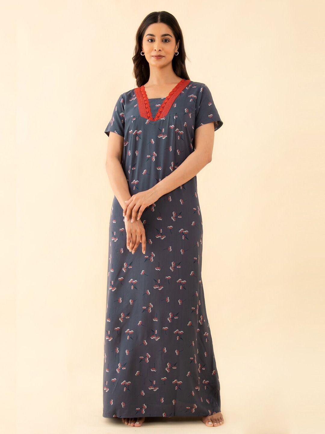 maybell floral printed maxi nightdress