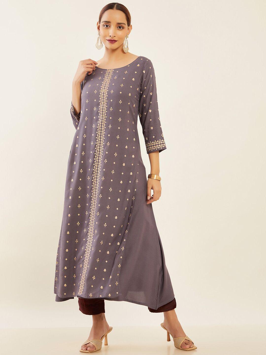 maybell motifs embroidered thread work kurta