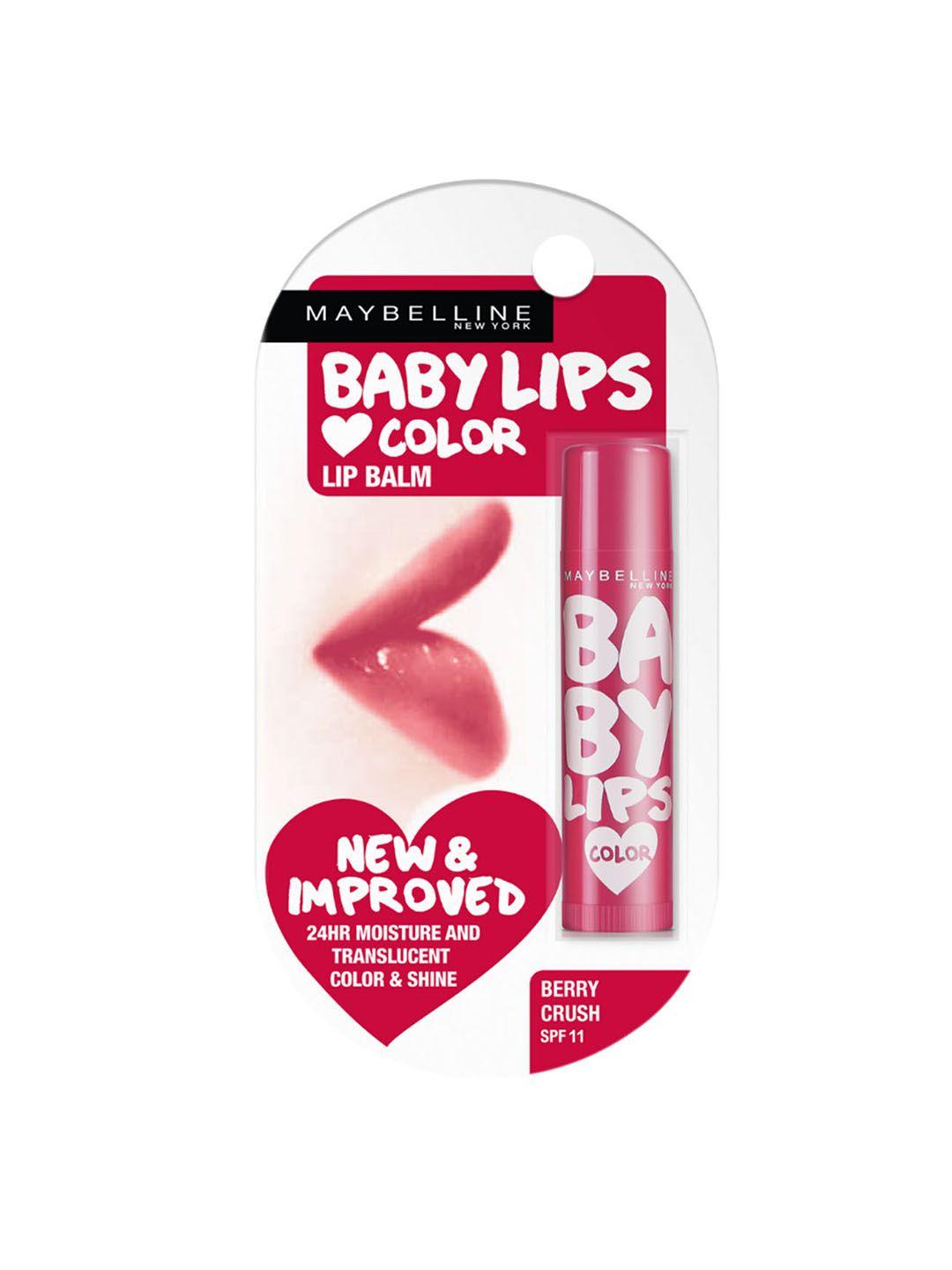 maybelline berry crush baby lips color lip balm with free winter flush tinted lip balm