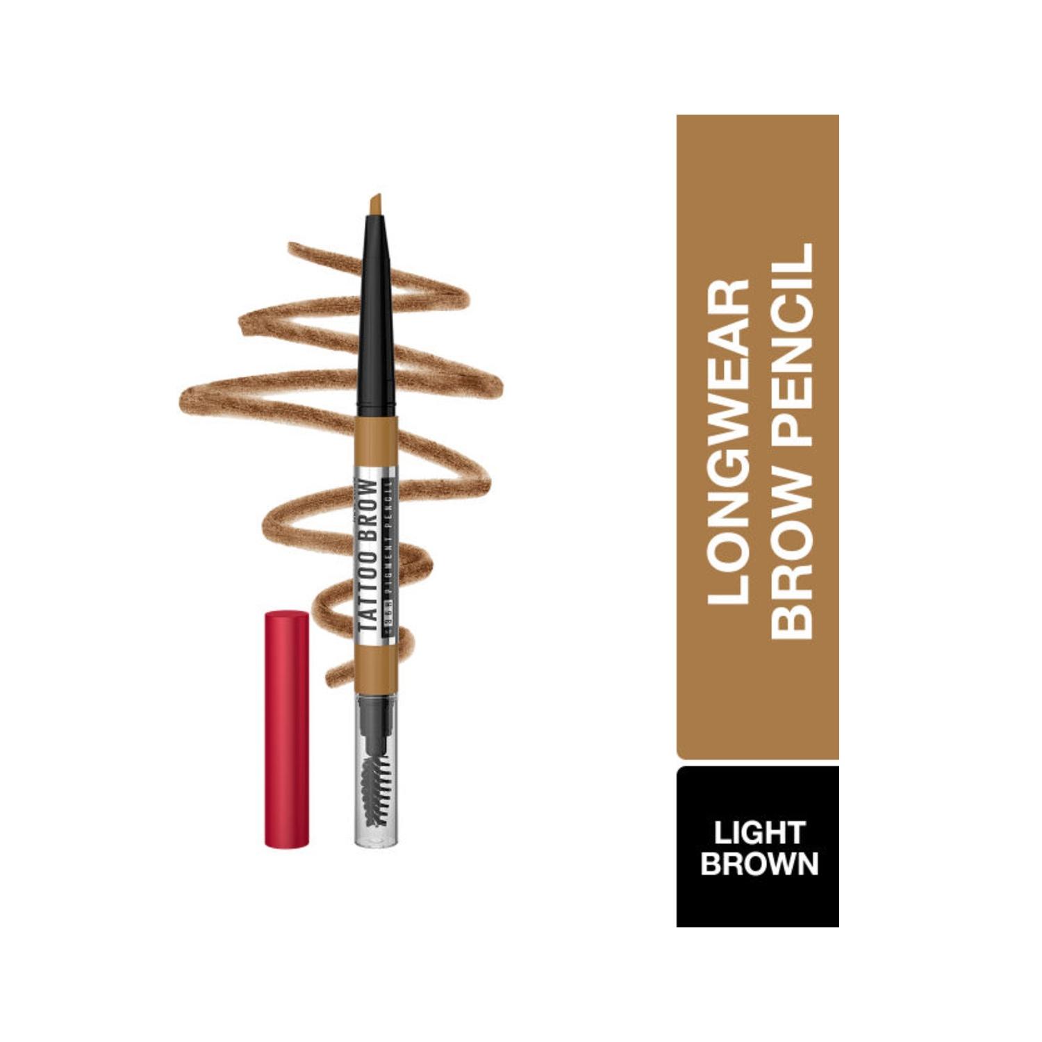 maybelline new york 36h brow pencil - light brown (0.25g)