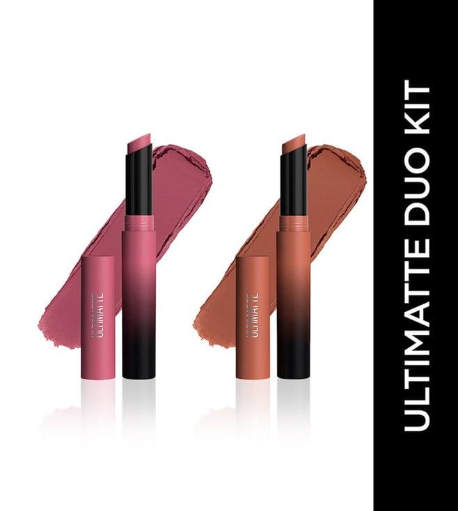 maybelline new york color sensational ultimatte lipstick duo kit